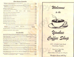 Yankee Coffee Shoppe, Petersburg