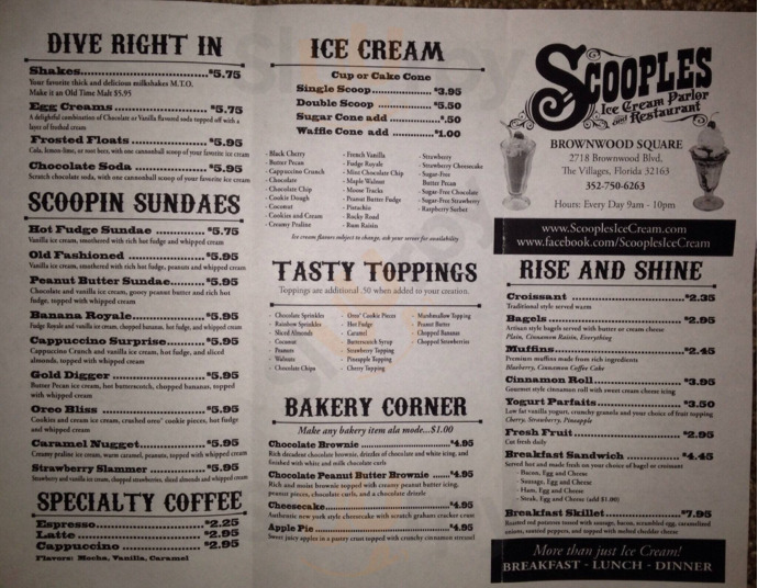 Scooples Ice Cream Parlor And Restaurant