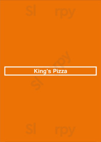 King's Pizza menu