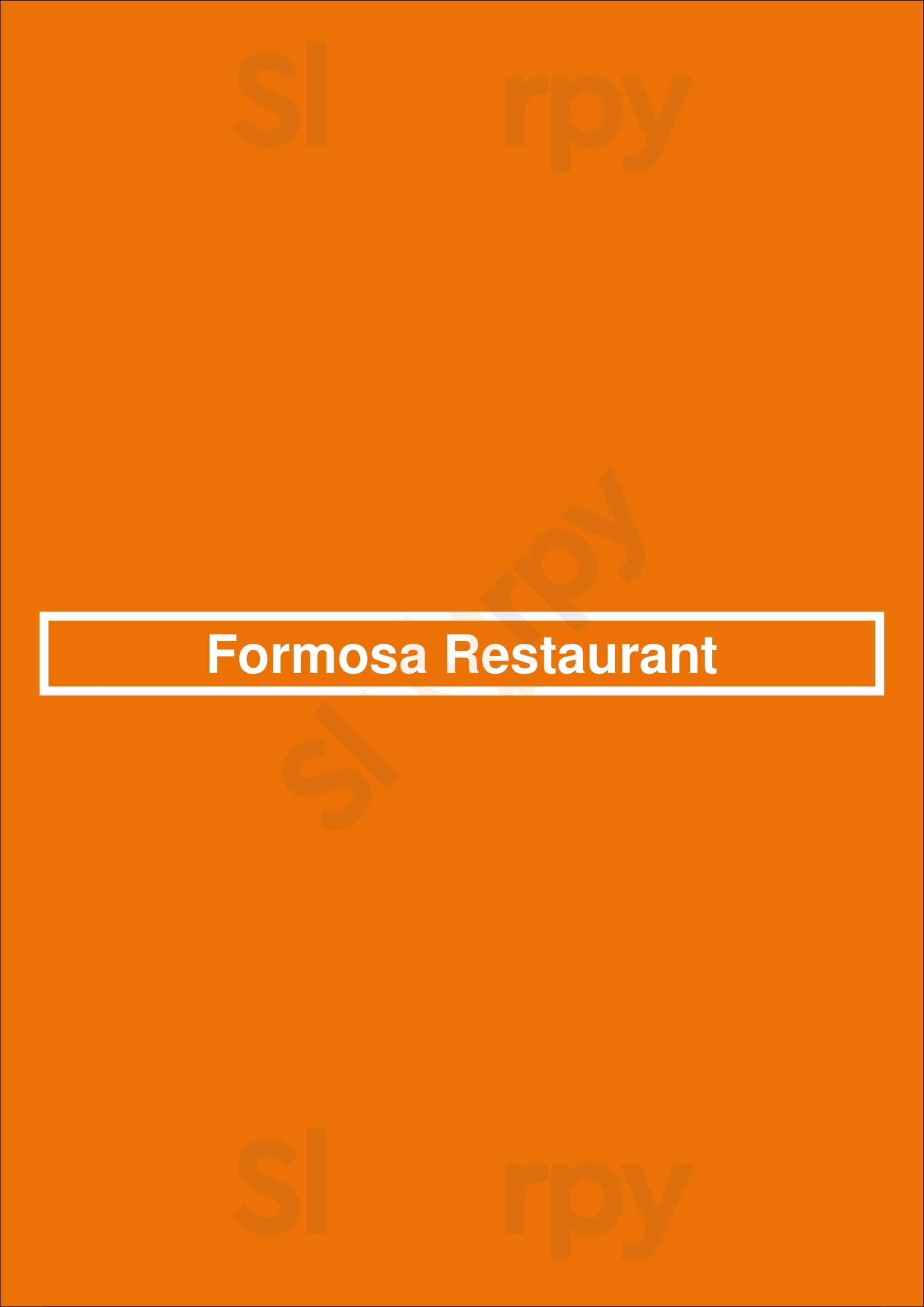 Formosa Restaurant Hixson Menu - 1