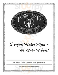 Pizza Land menu