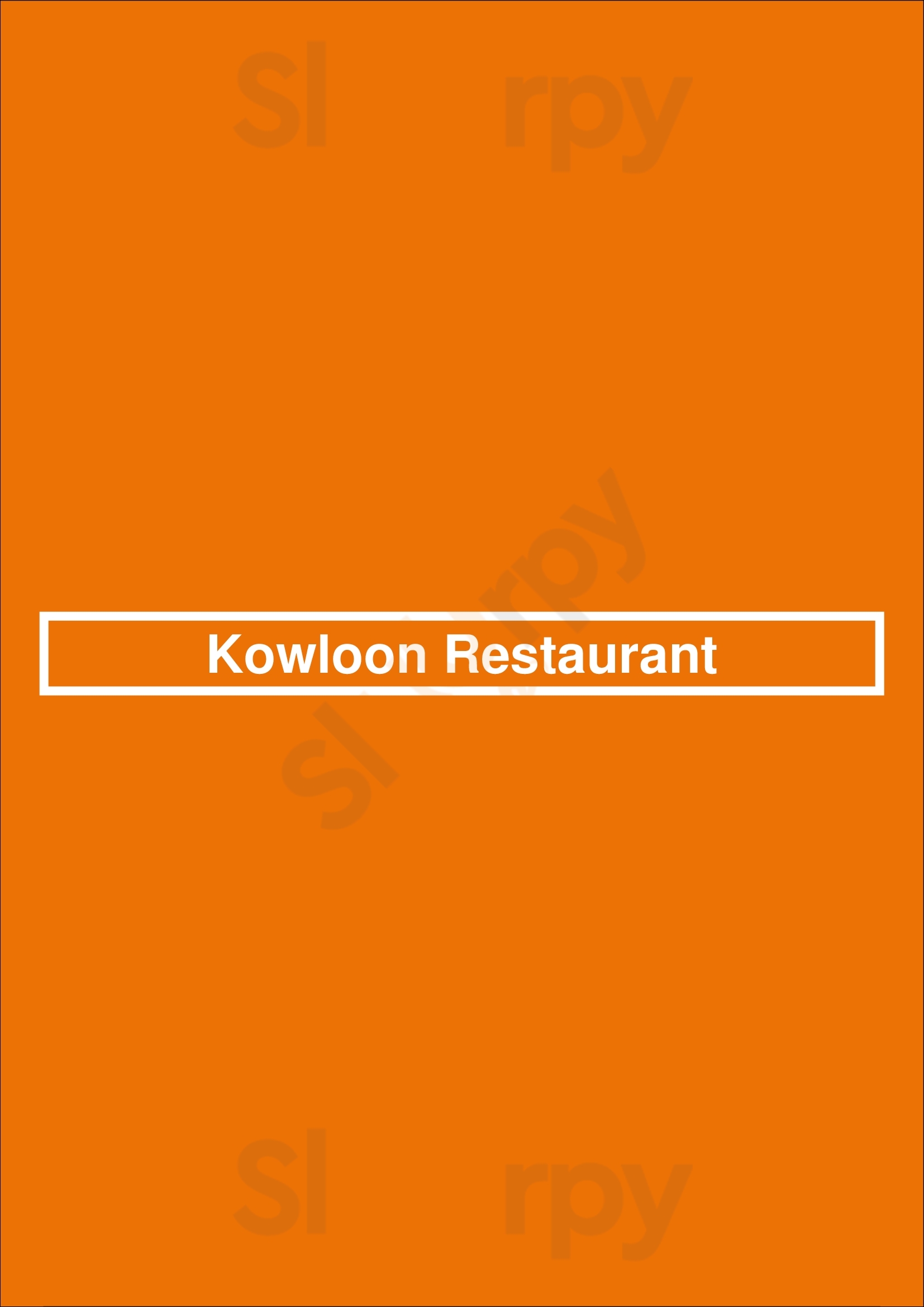 Kowloon Restaurant Saugus Menu - 1
