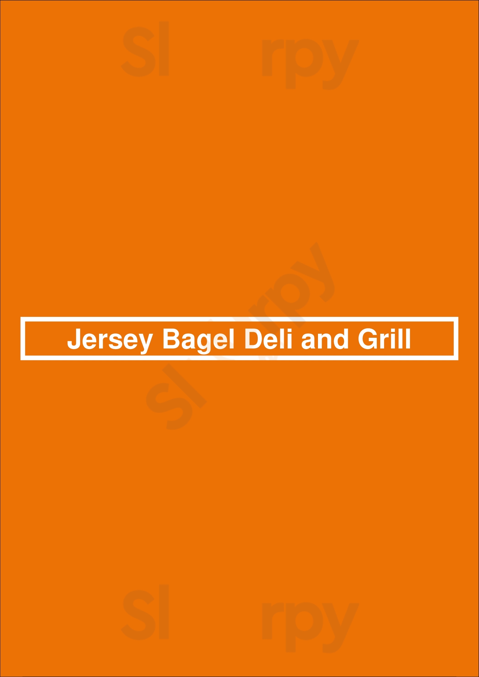 Jersey Bagel Deli And Grill West Bloomfield Menu - 1