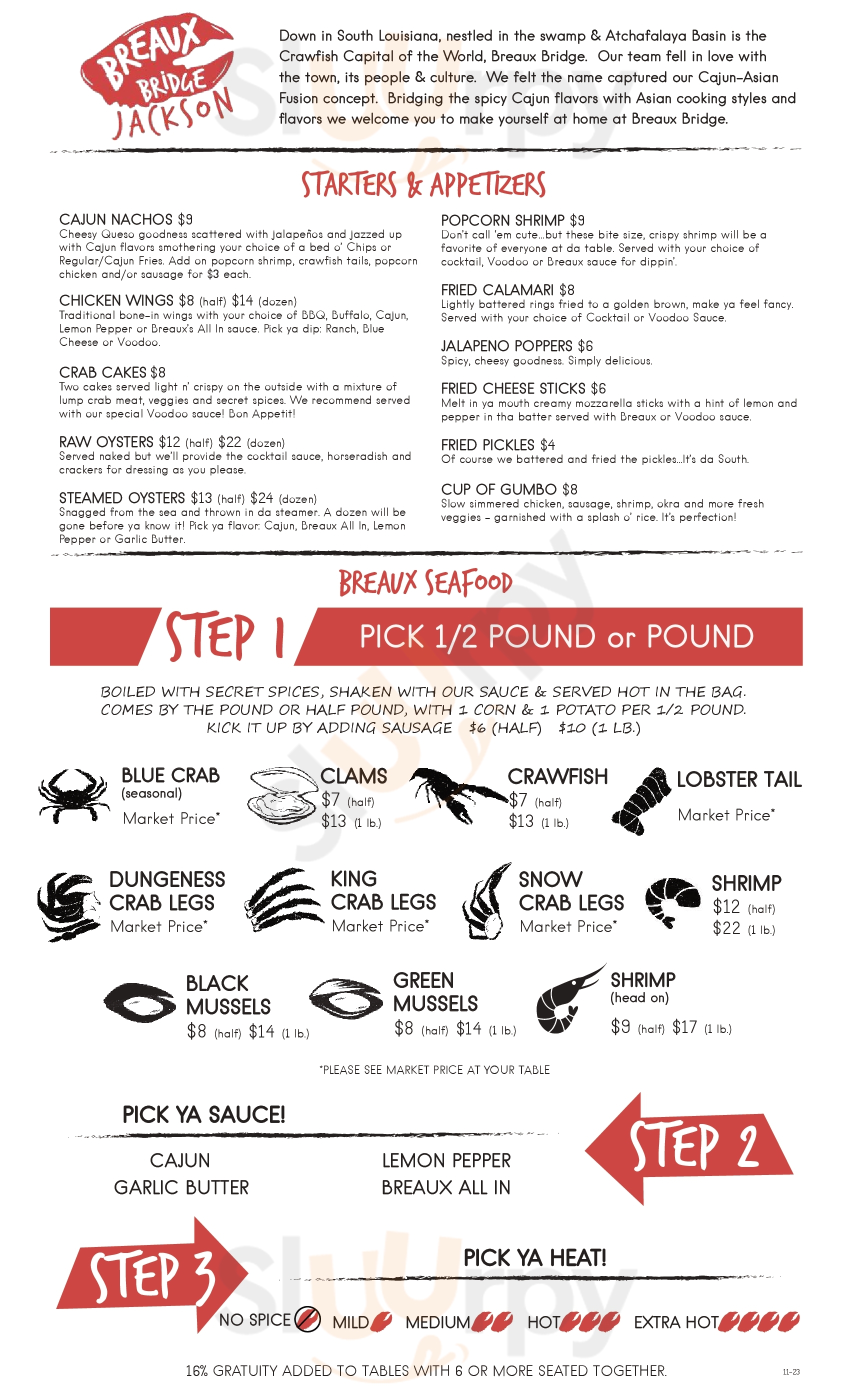 Main Menu - Breaux Bridge