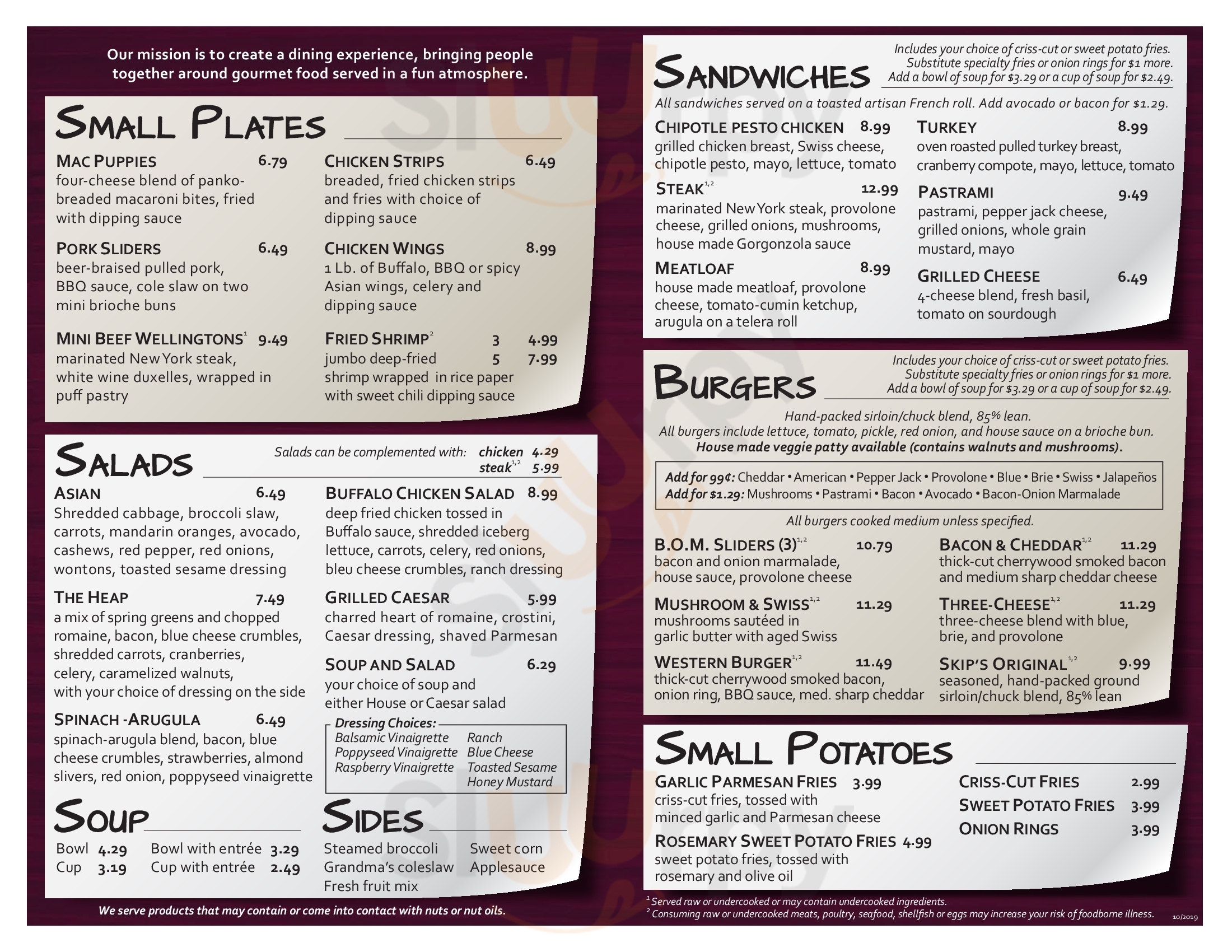 Skip's Kitchen Carmichael Menu - 1