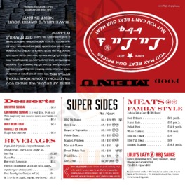Lulu's Barbecue menu
