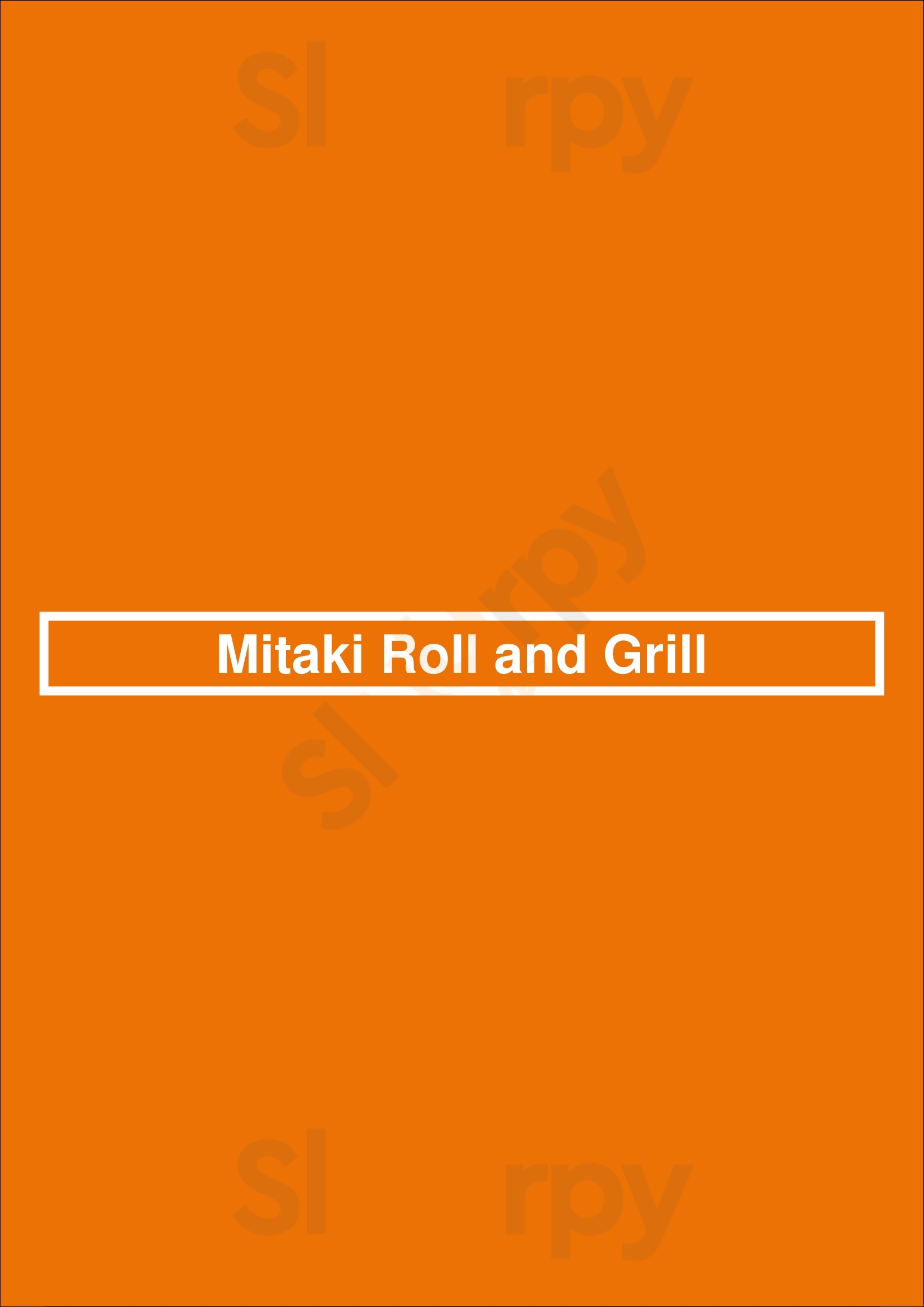 Mitaki Roll And Grill Compton Menu - 1