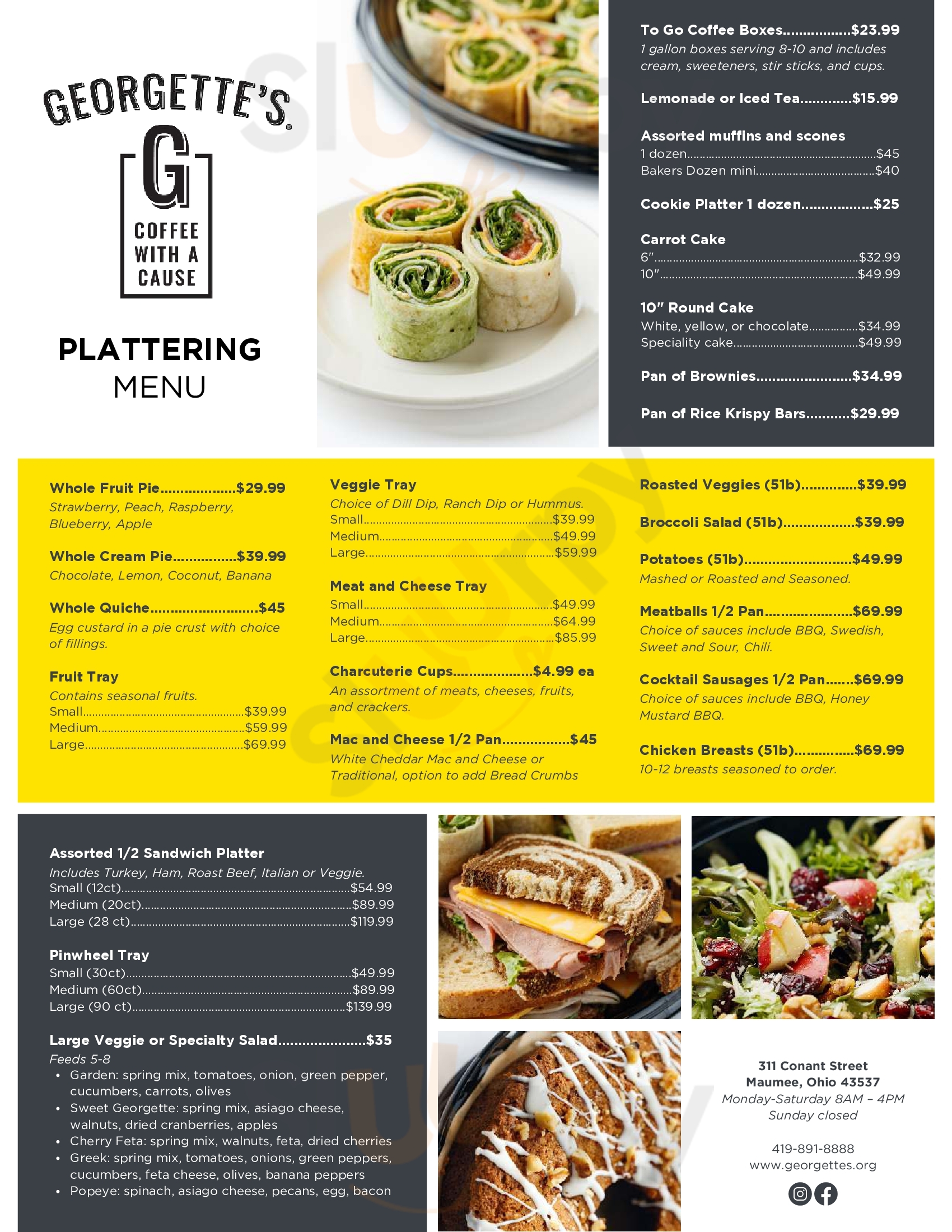 Georgette's Grounds & Gifts Maumee Menu - 1