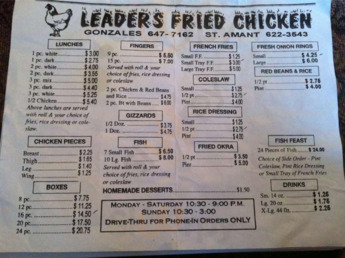 Leader's Fried Chicken, Gonzales