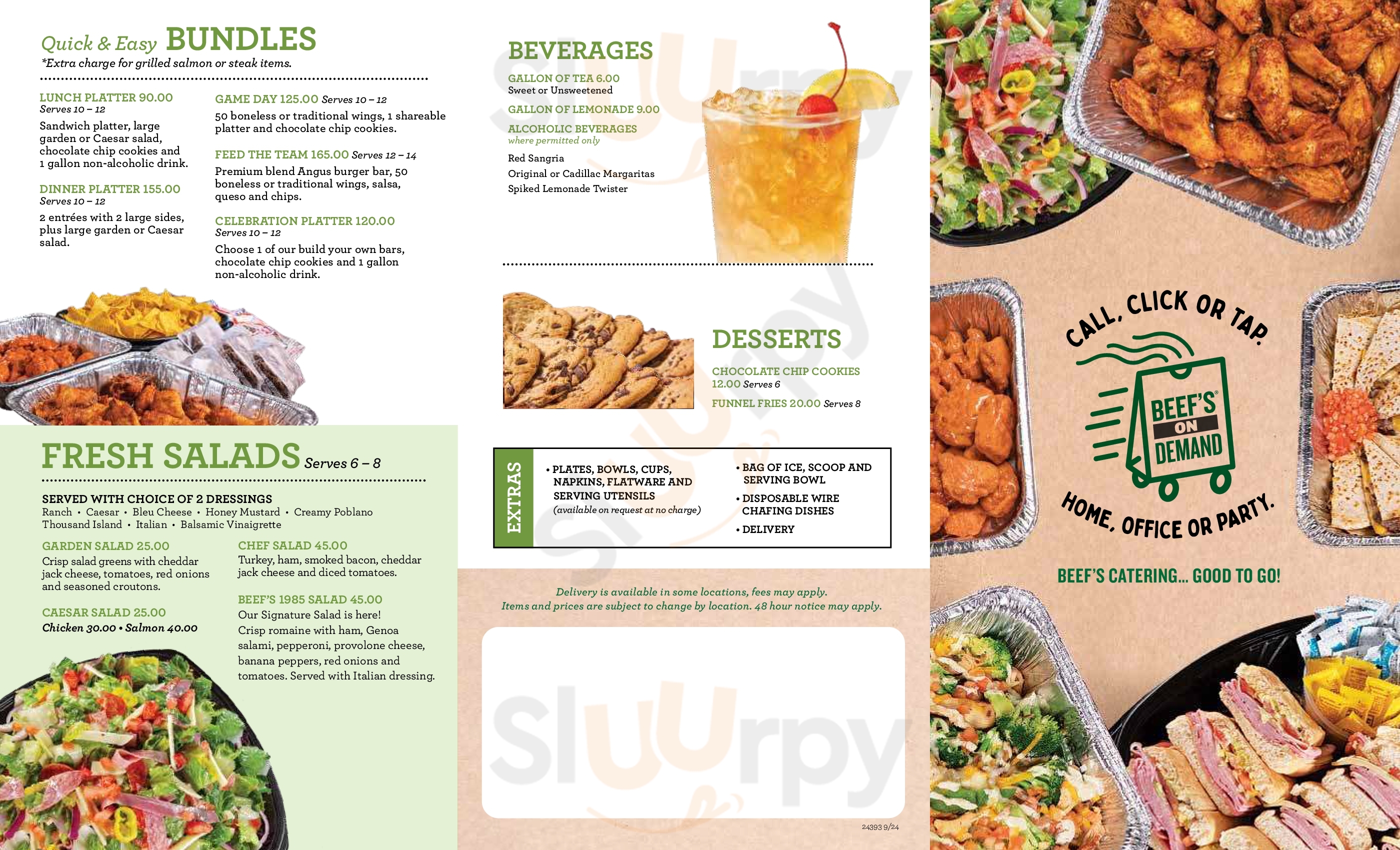 Main Menu - Beef 'o' Brady's