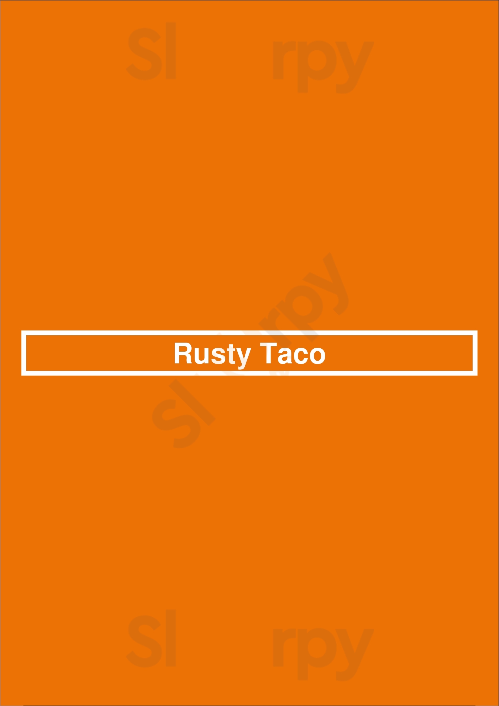 Rusty Taco Maumee Menu - 1