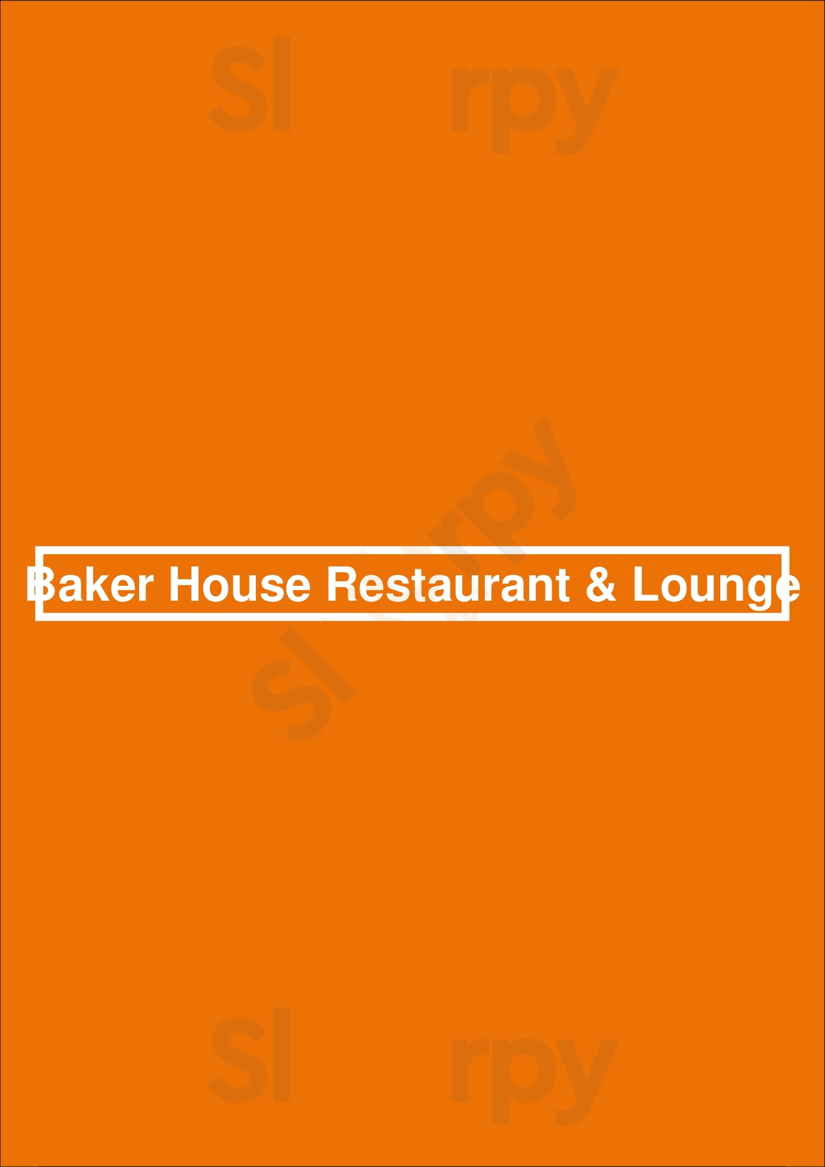 Baker House Restaurant & Lounge Lake Geneva Menu - 1