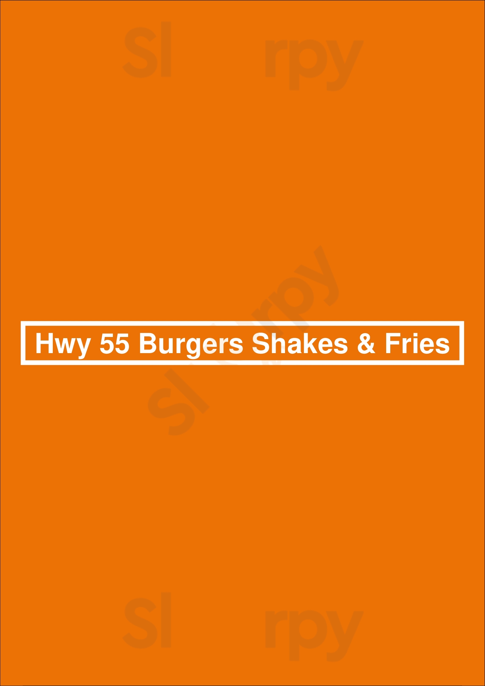 Hwy 55 Burgers Shakes & Fries Searcy Menu - 1