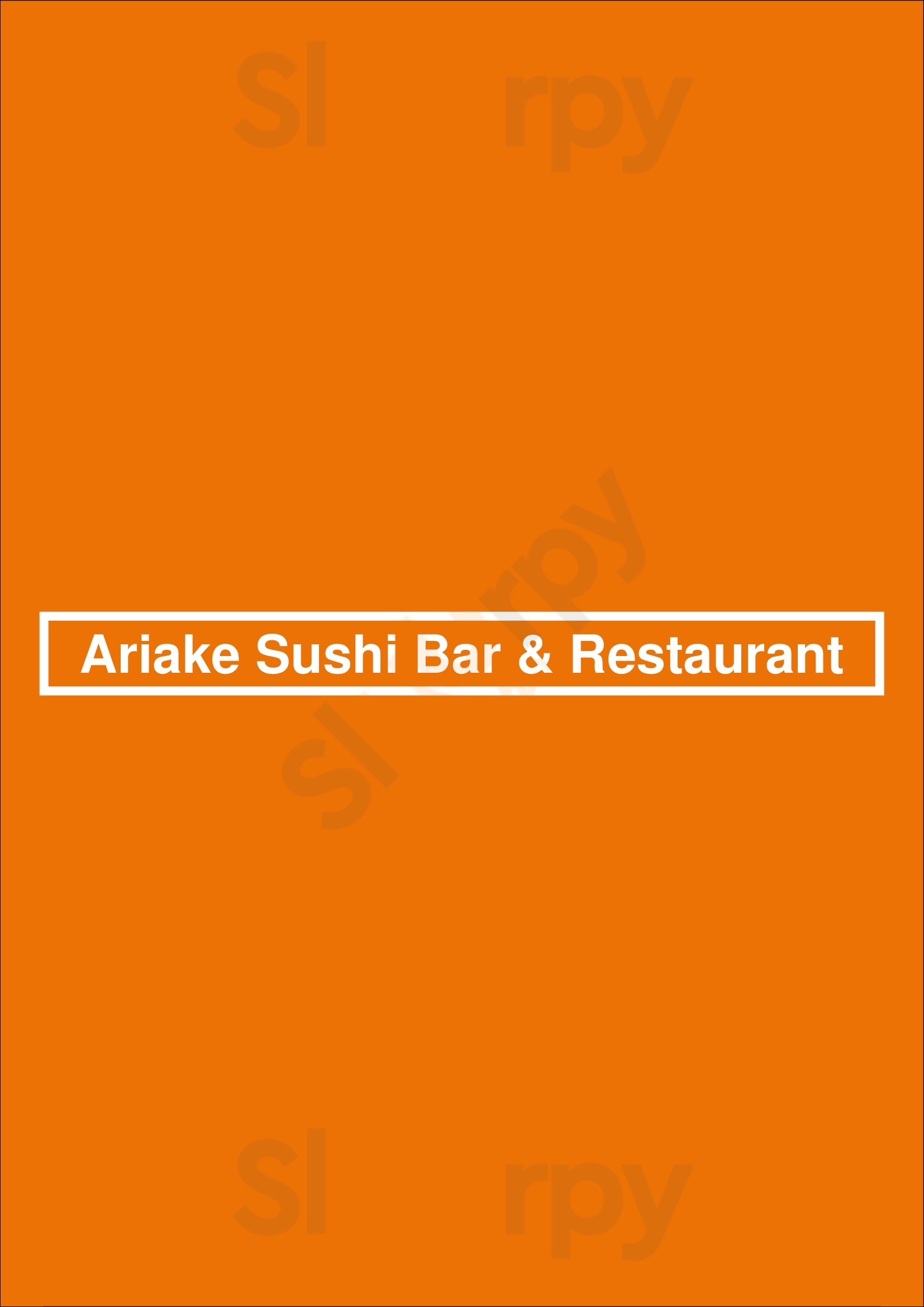 Ariake Sushi Bar & Restaurant Miamisburg Menu - 1