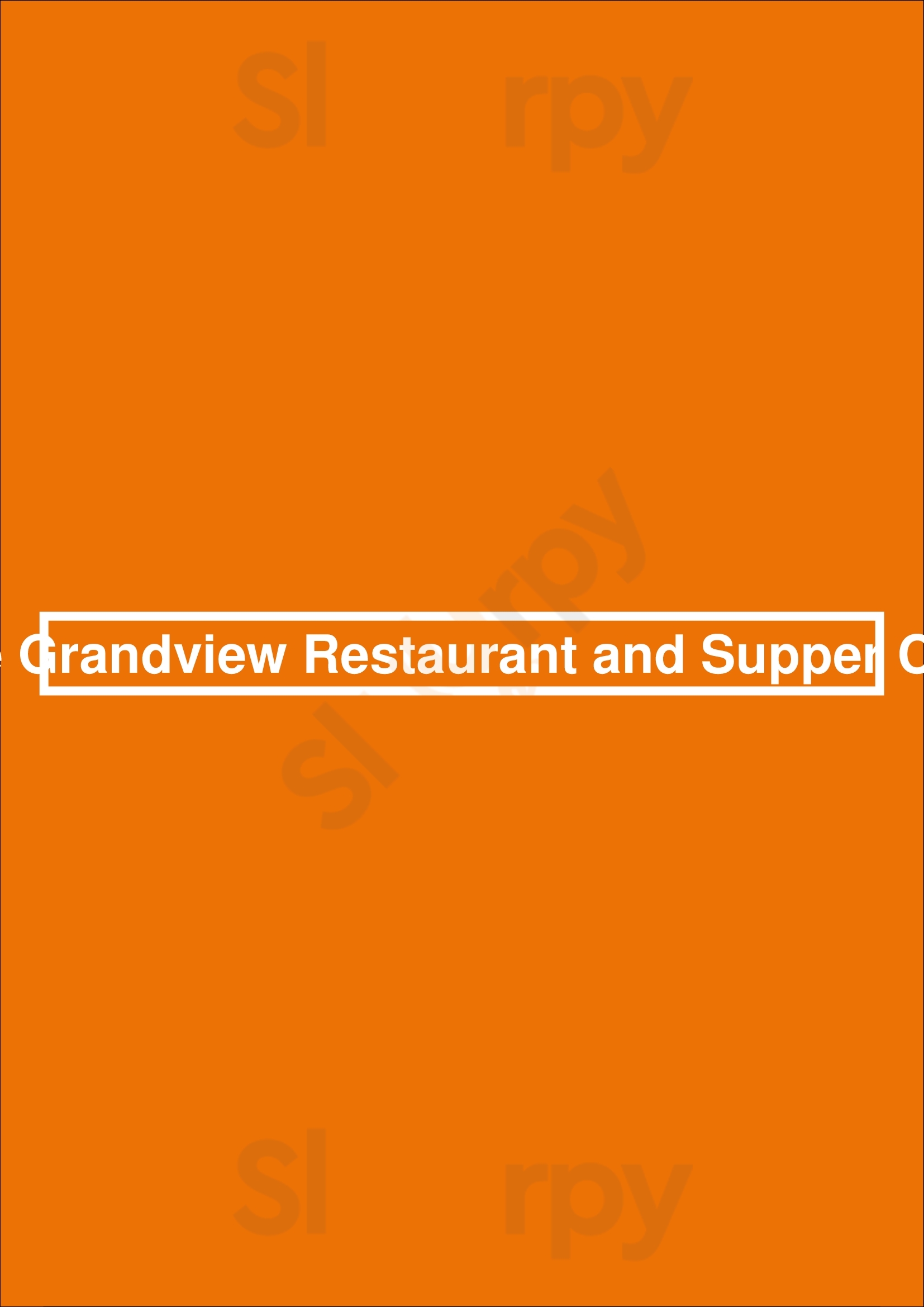 The Grandview Restaurant Lake Geneva Menu - 1