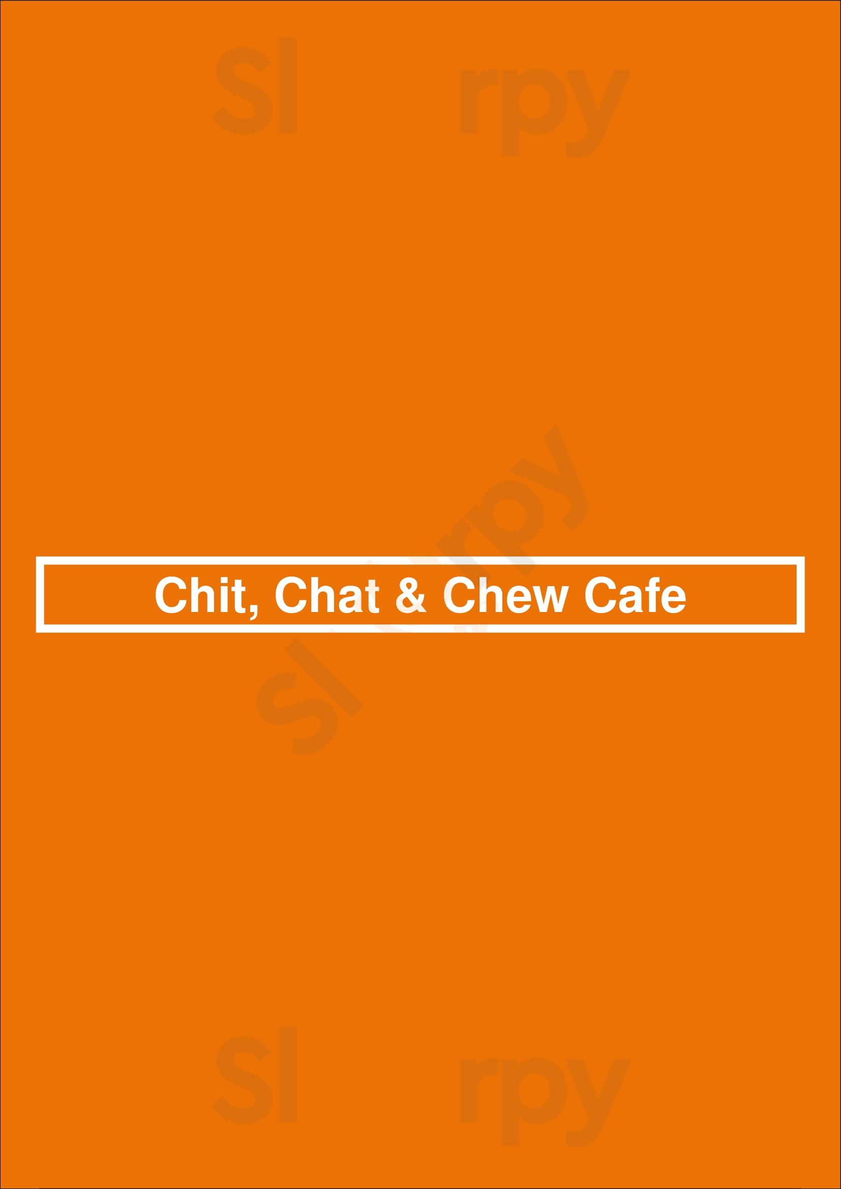 Chit, Chat & Chew Cafe Searcy Menu - 1