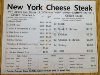 New York Cheese Steak And Seafood