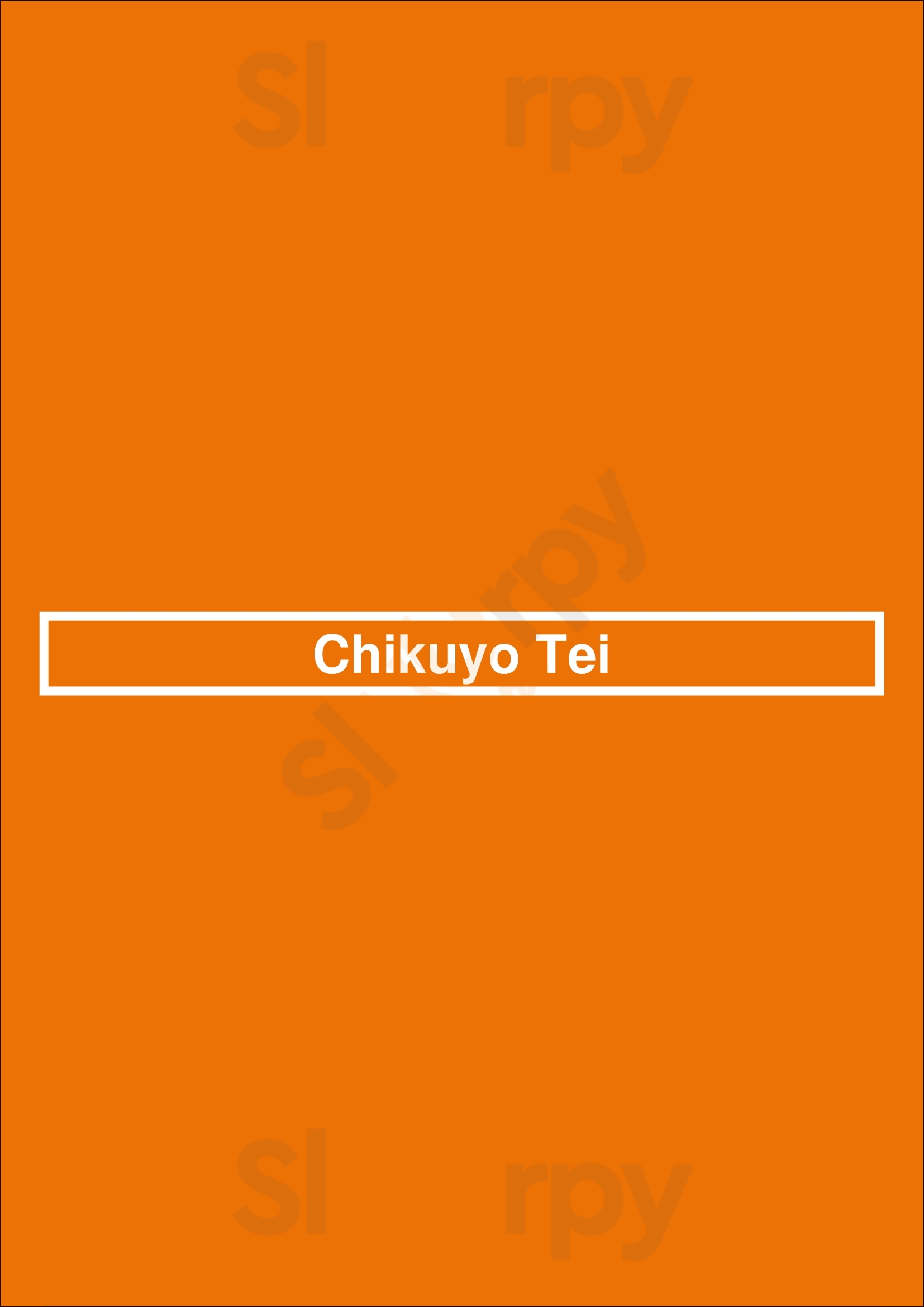 Chikuyo Tei Hermitage Menu - 1