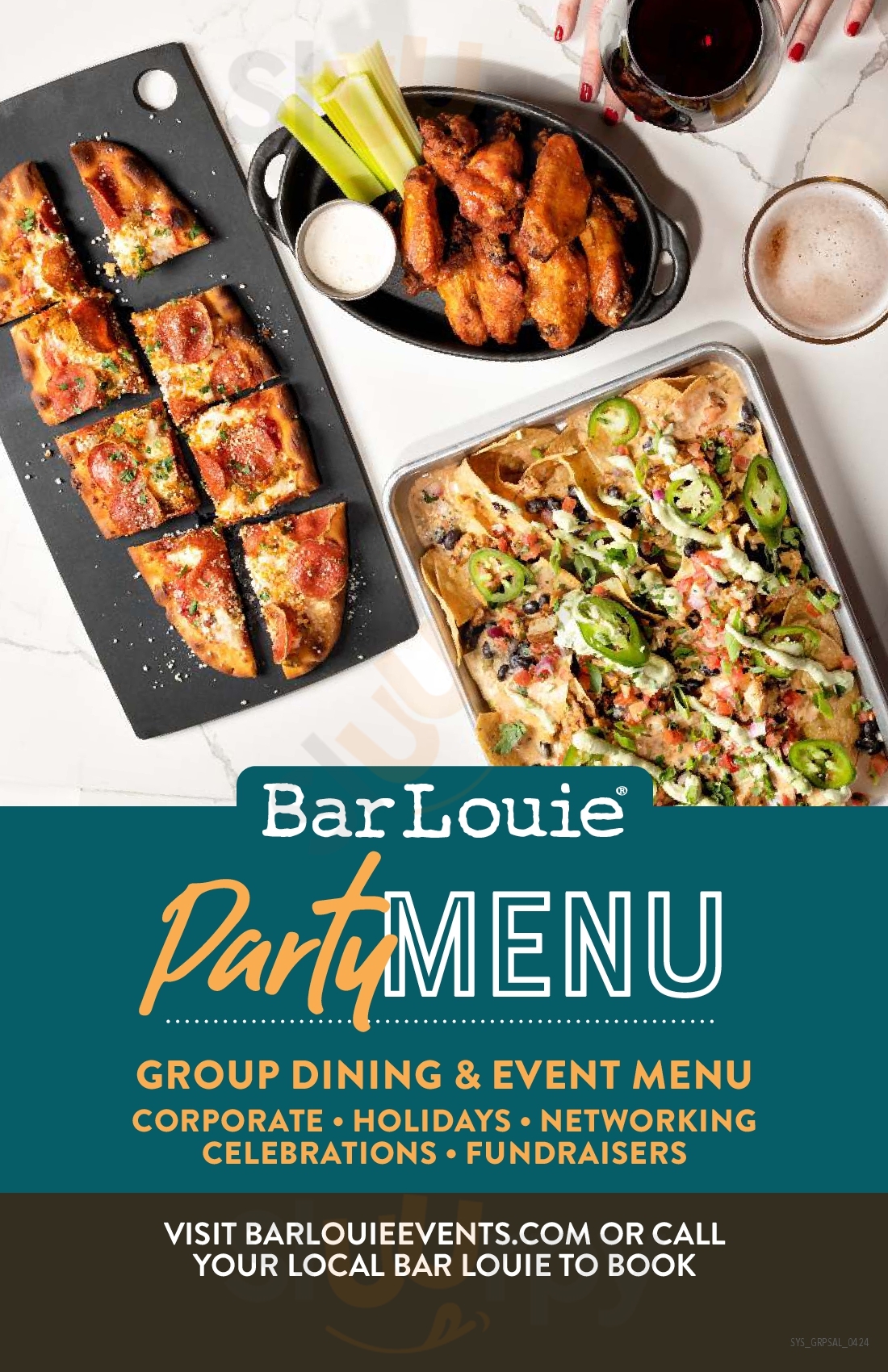 Main Menu - Bar Louie