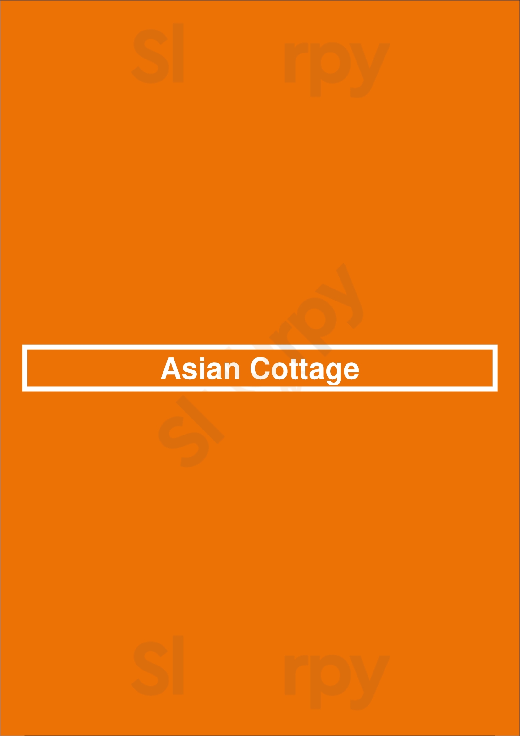 Asian Cottage Troy Menu - 1