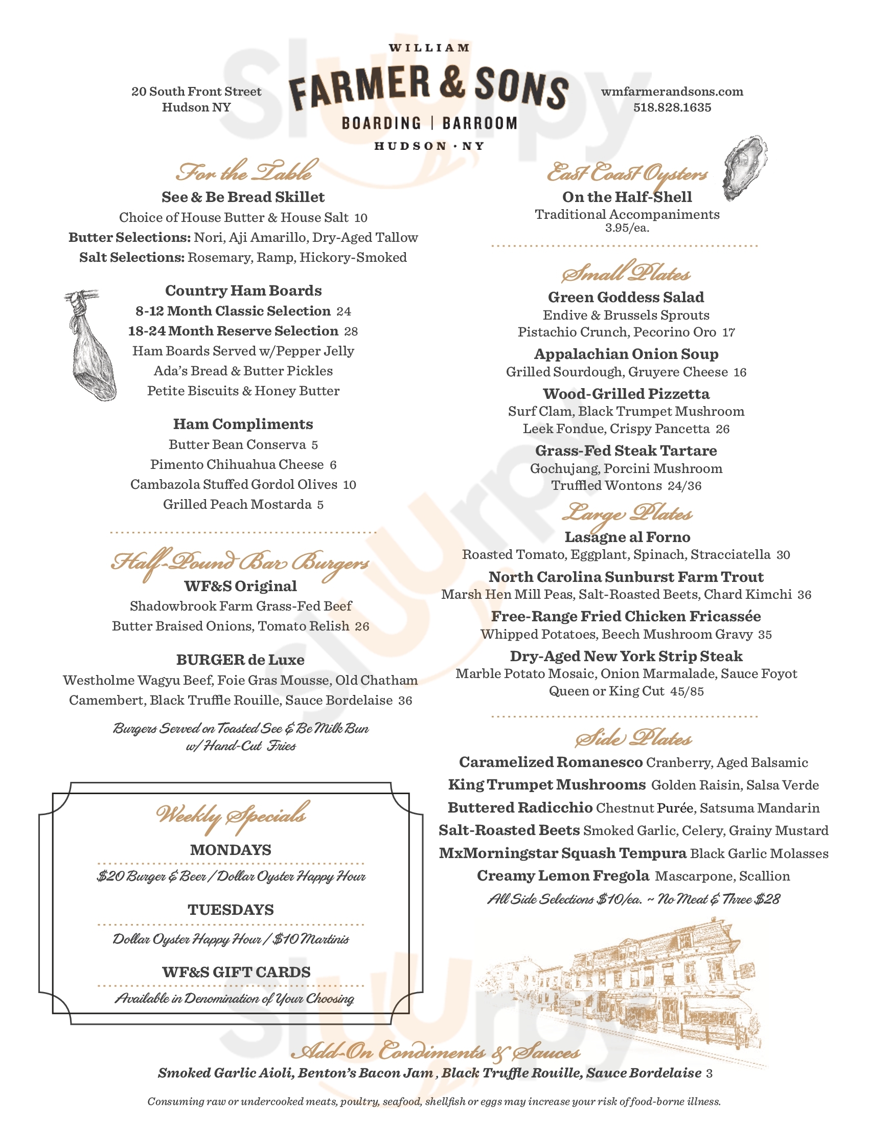 Main Menu - Wm. Farmer And Sons