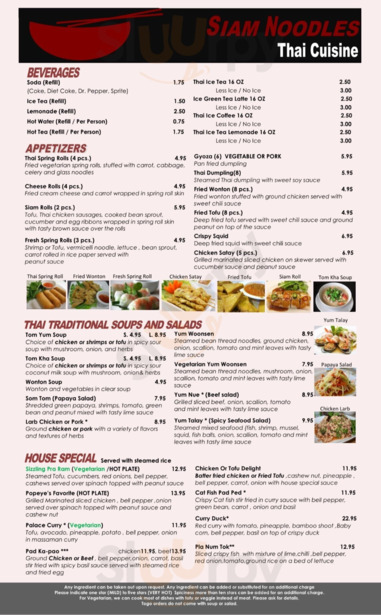 Siam Noodles Thai Cuisine