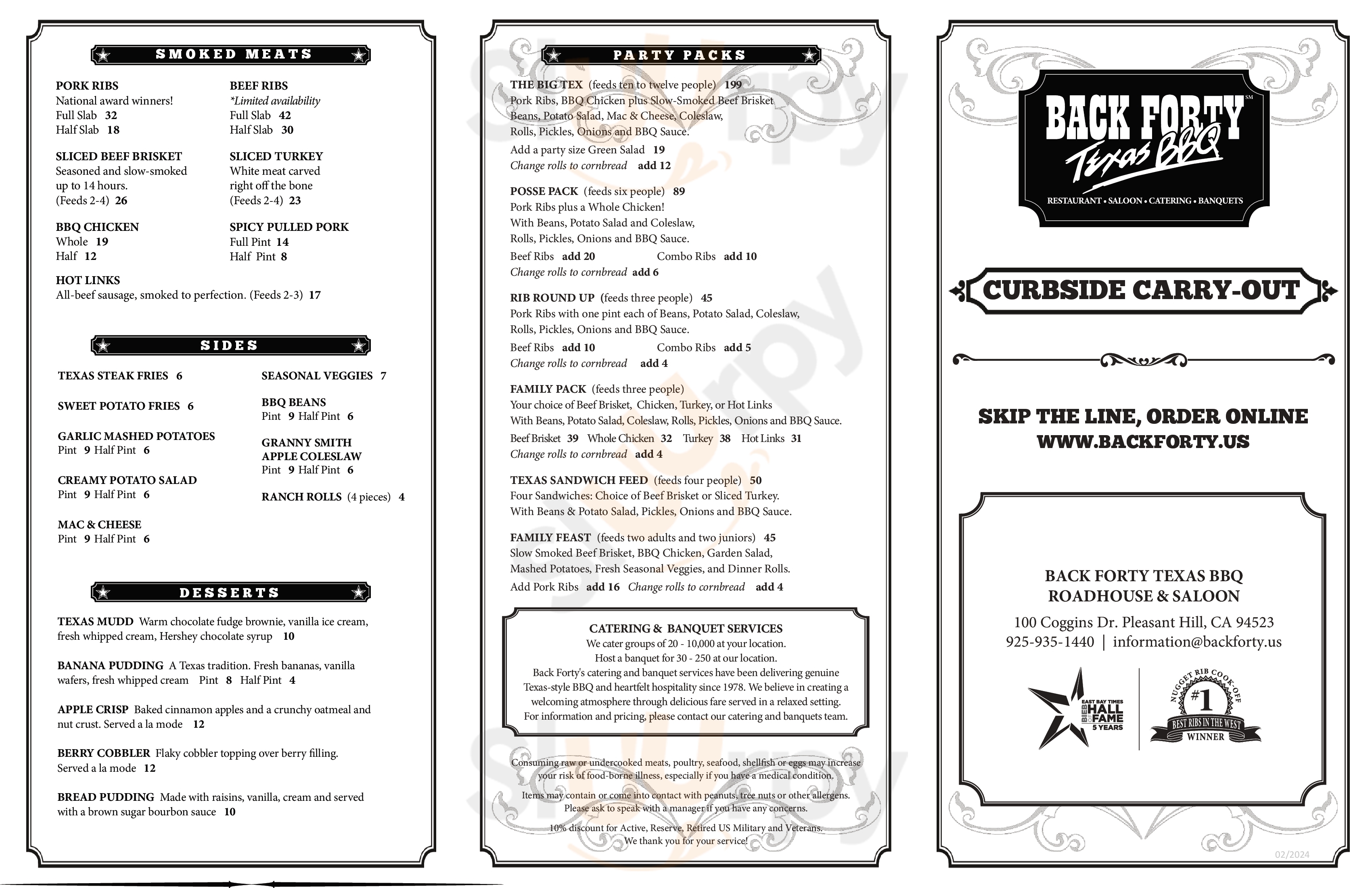 Main Menu - Back Forty