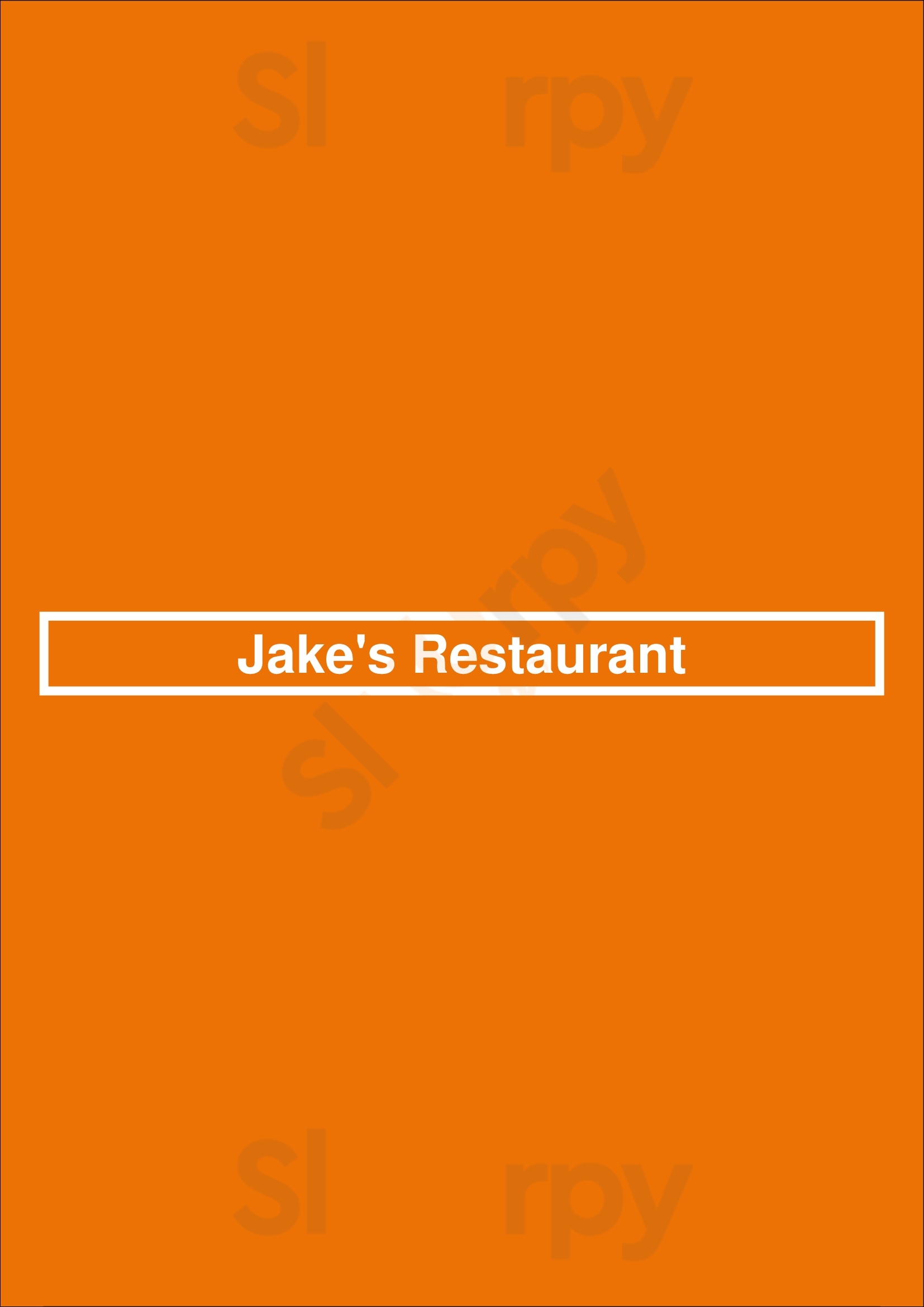 Jake's Restaurant Pewaukee Menu - 1