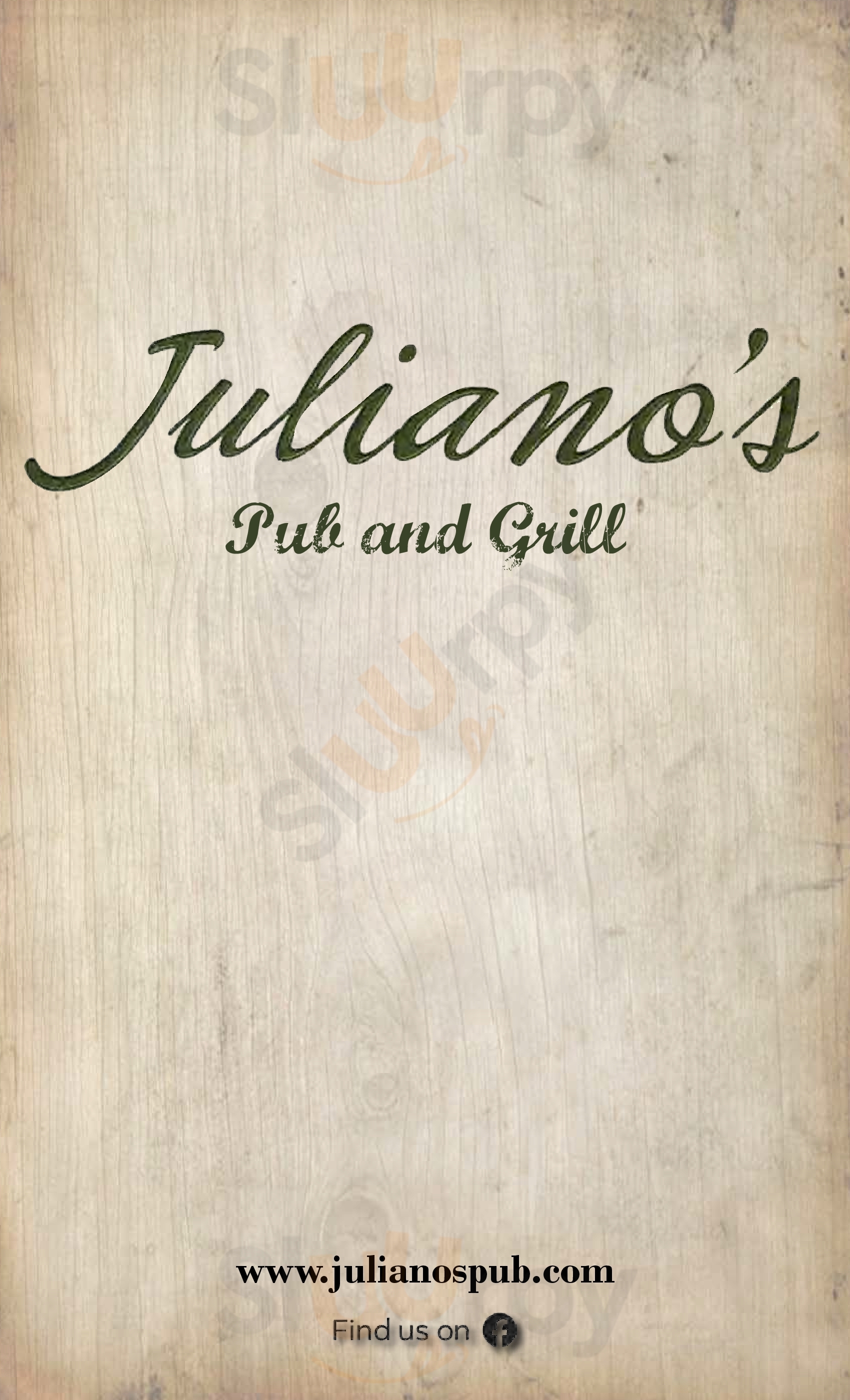 Juliano's Restaurant And Package Egg Harbor Township Menu - 1
