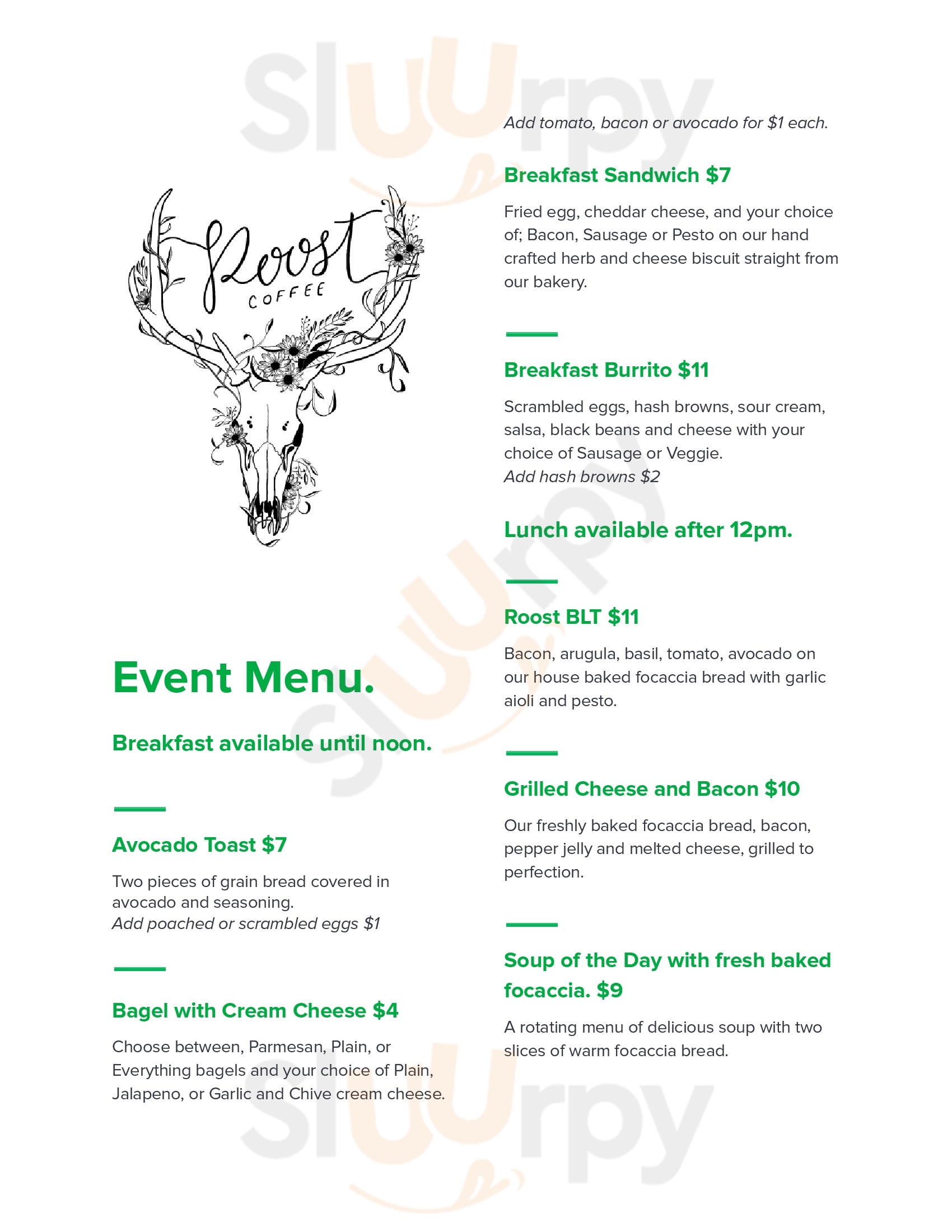 Main Menu - Roost