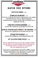 Dockside Restaurant menu