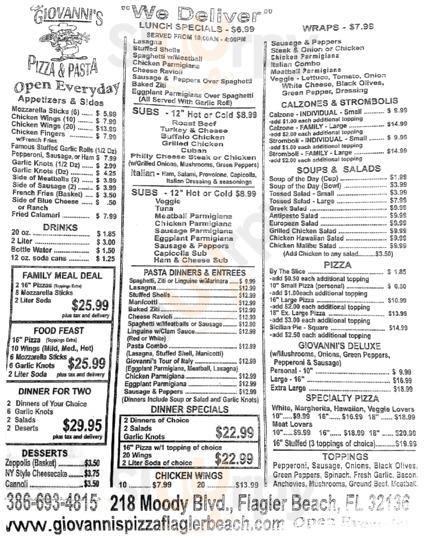 Giovanni's Pizza & Pasta