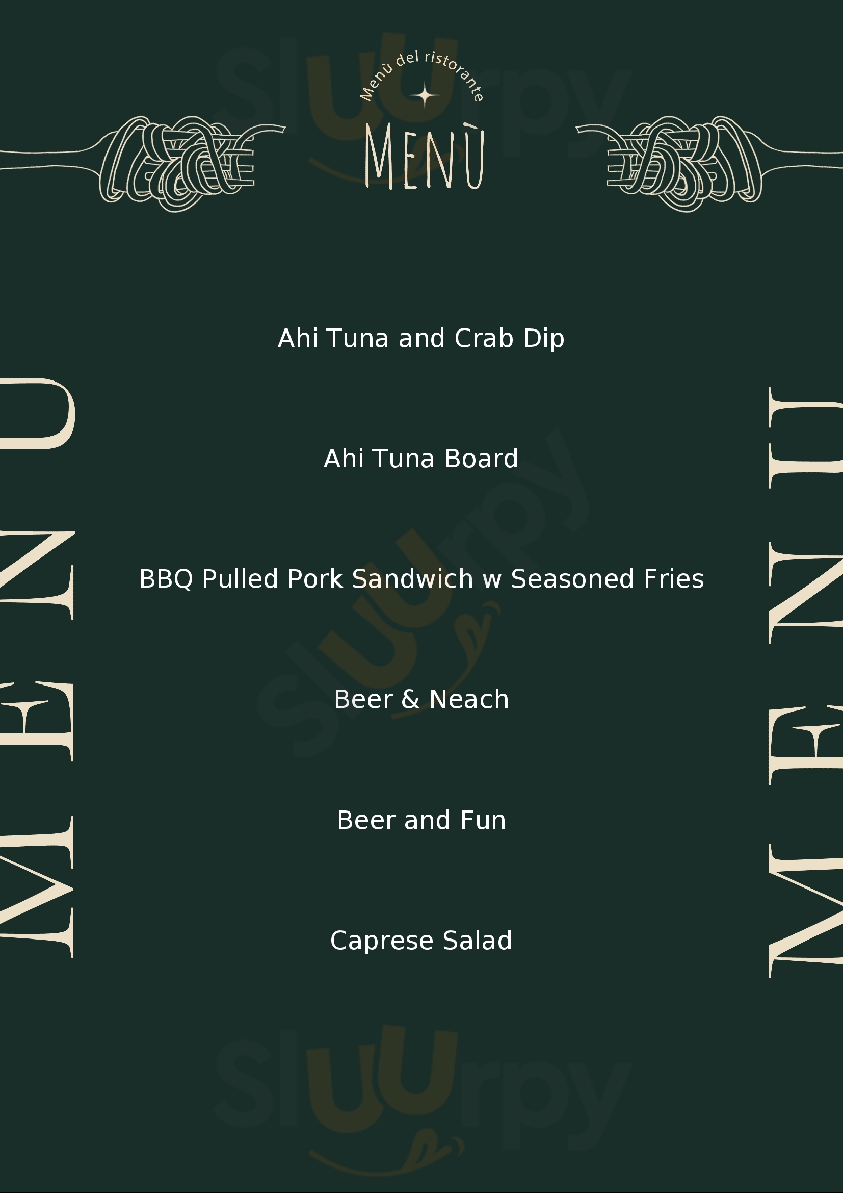 Hurricane Alley's Carolina Beach Menu - 1