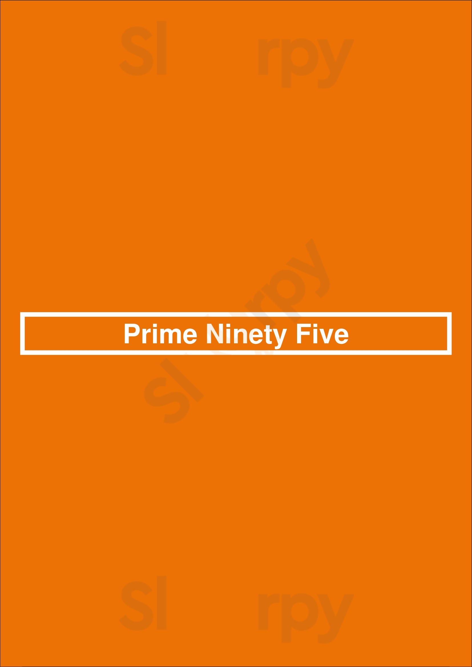 Main Menu - Prime Ninety Five