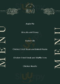 Jake And Dorothy's Cafe menu