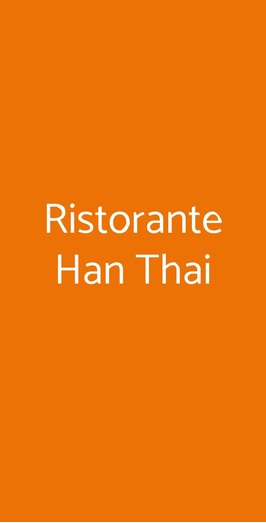 Ristorante Han Thai, Roma