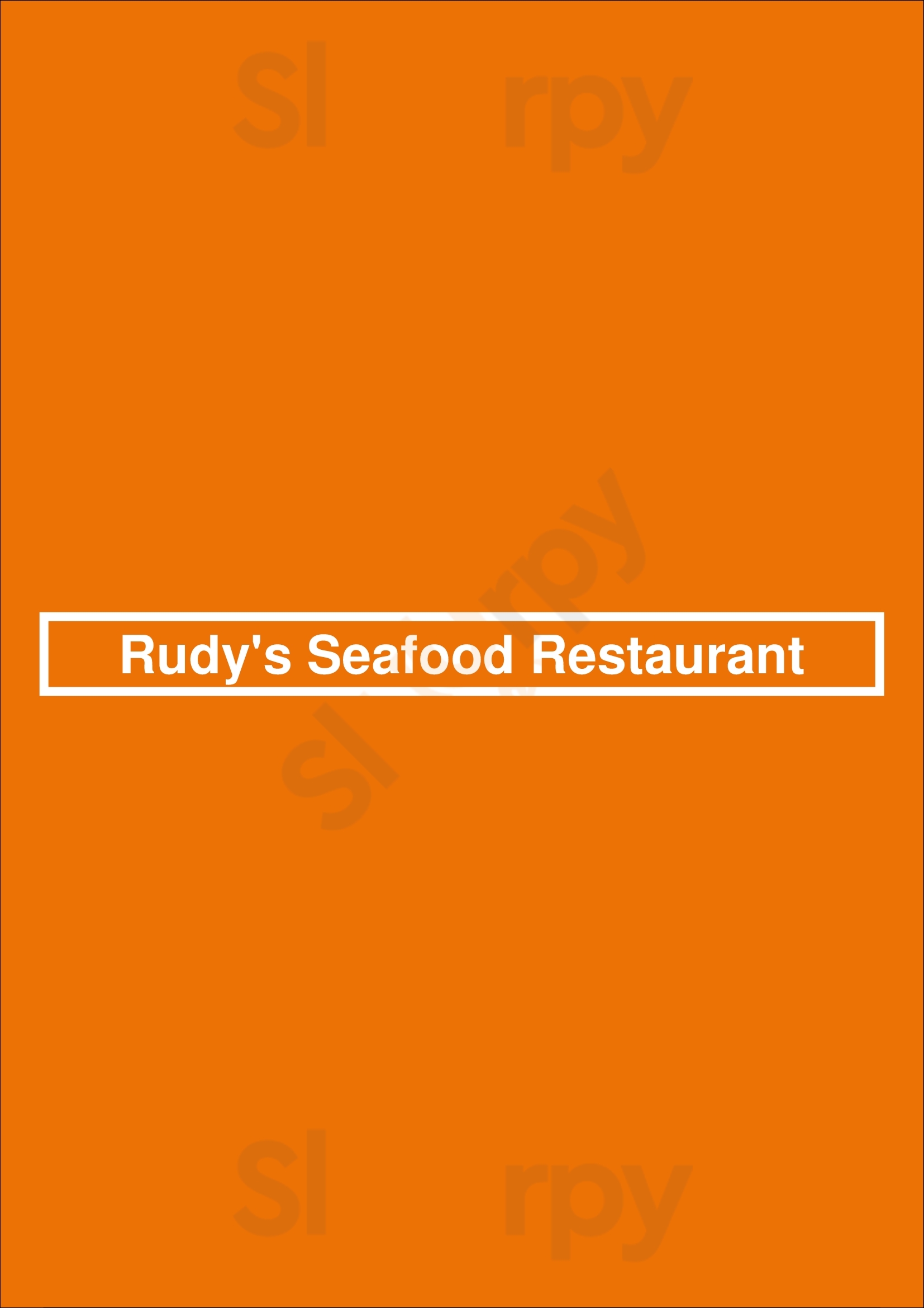 Rudy's Seafood Restaurant Cliffside Park Menu - 1
