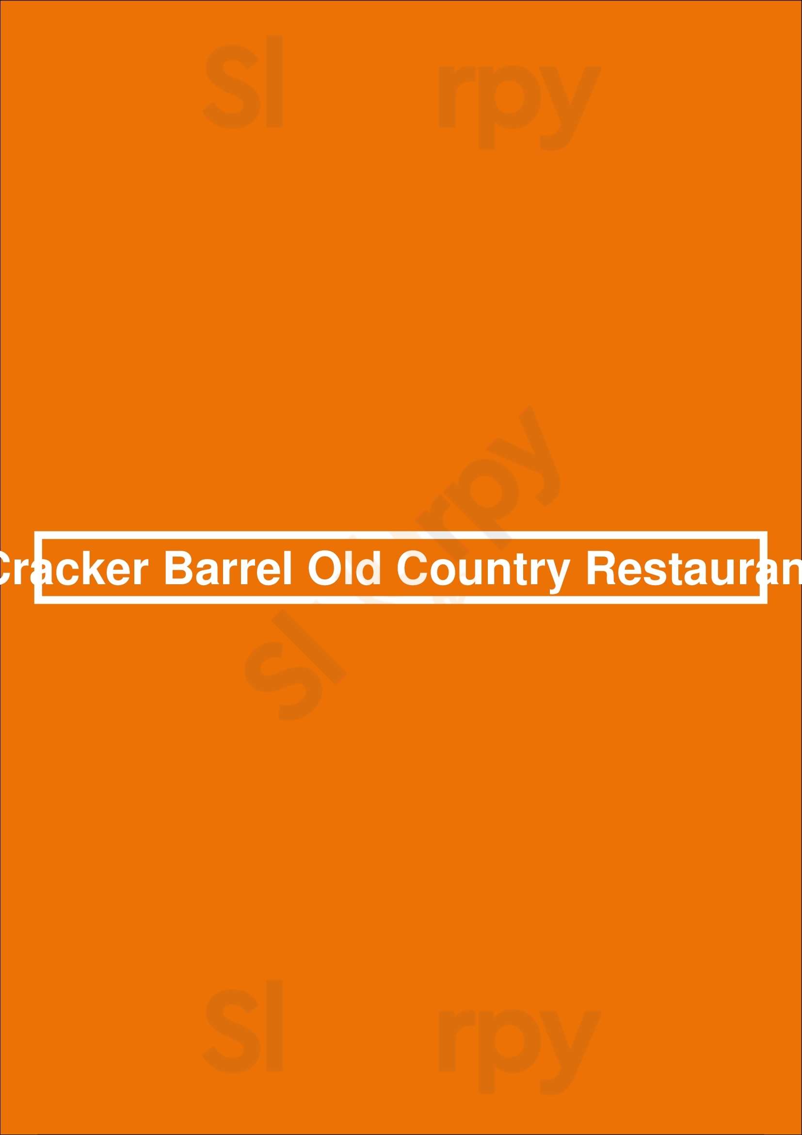 Cracker Barrel Old Country Restaurant Lakeville Menu - 1