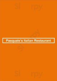 Pasquale's Italian Restaurant menu