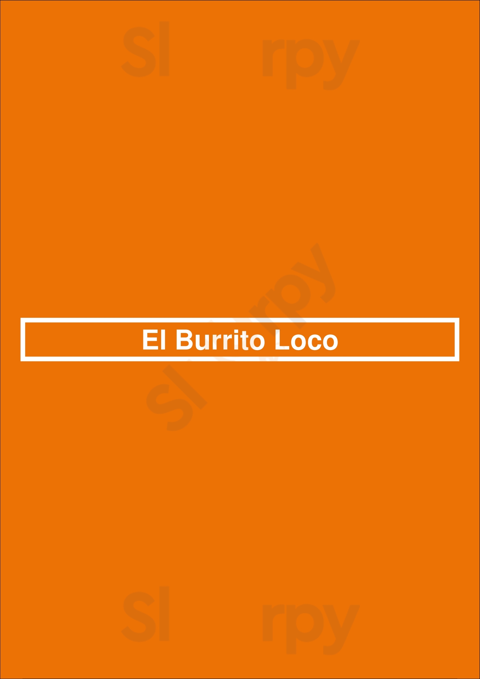 El Burrito Loco Bourbonnais Menu - 1