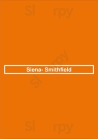 Siena- Smithfield menu