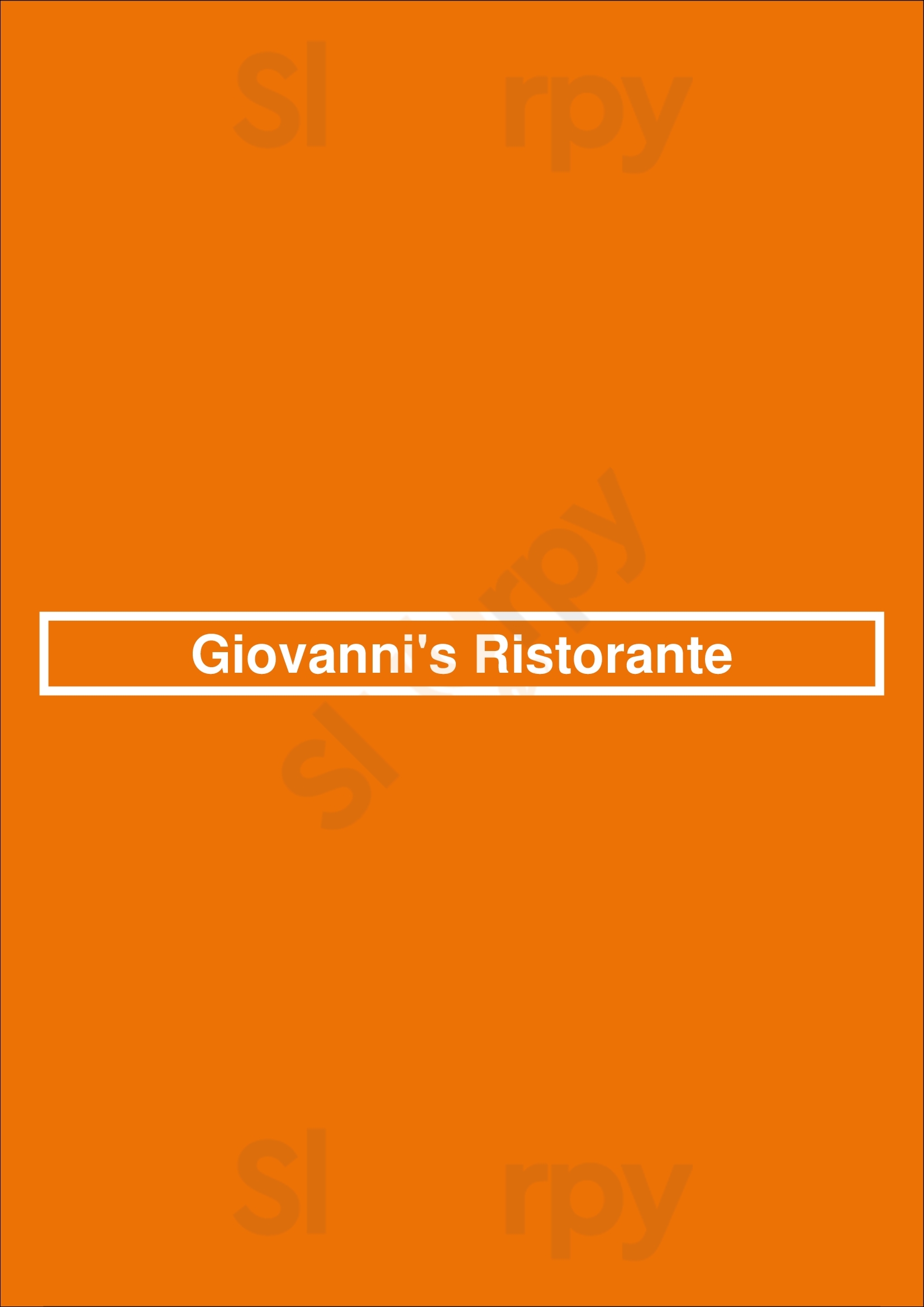 Giovanni's Ristorante Beachwood Menu - 1