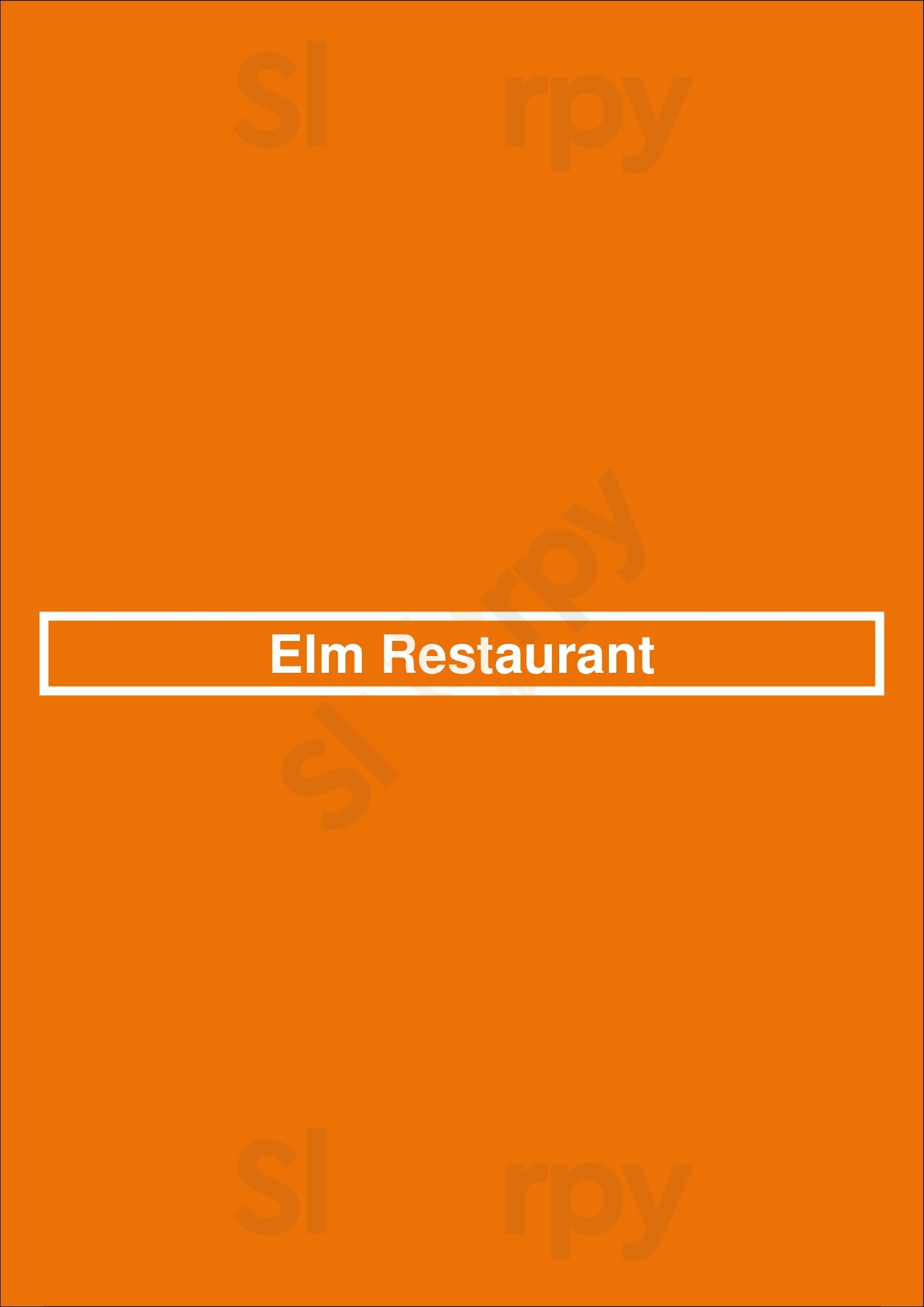 Elm Restaurant New Canaan Menu - 1