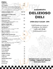 Delizioso Cafe & Deli menu
