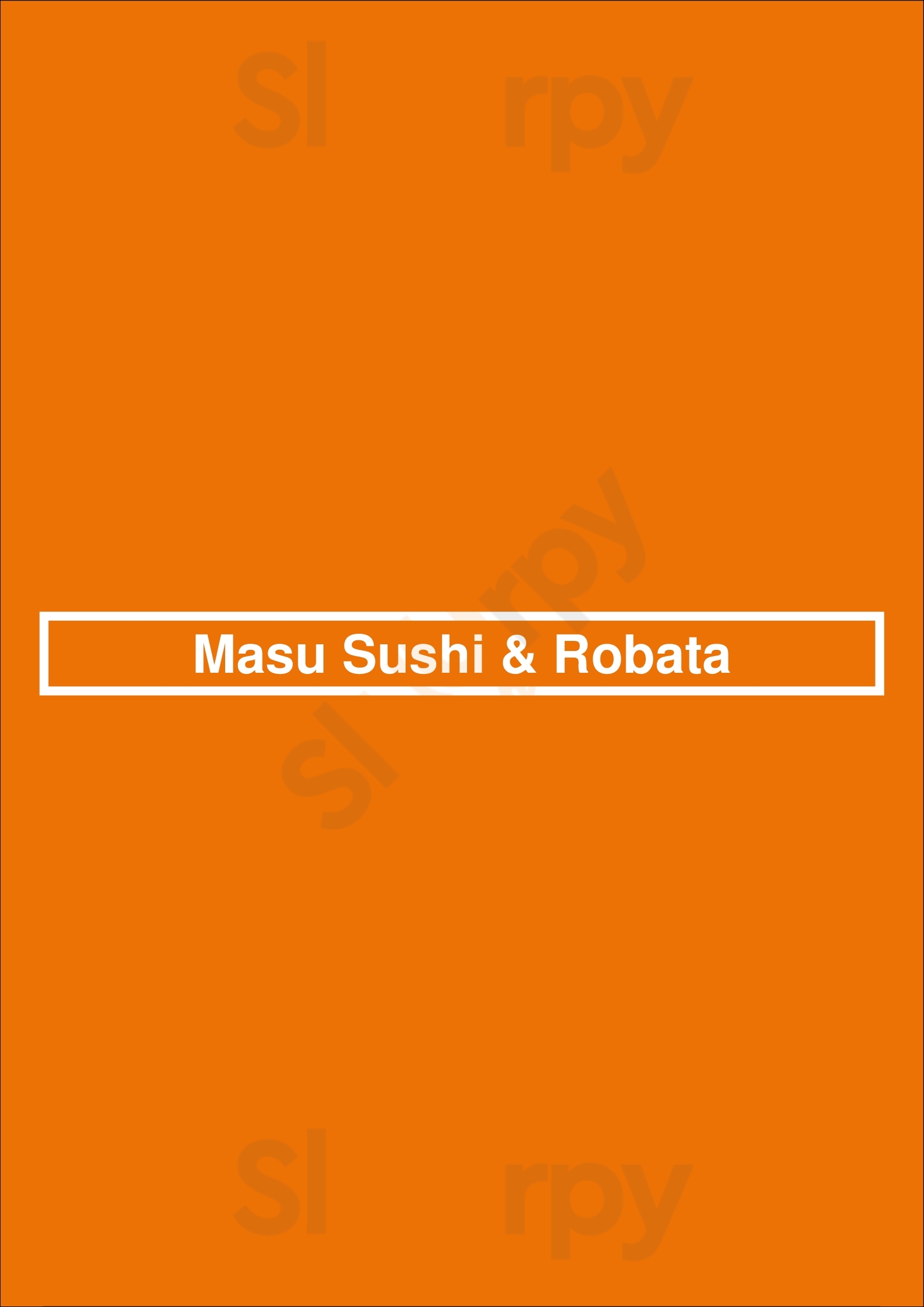 Masu Sushi & Noodles Apple Valley Menu - 1