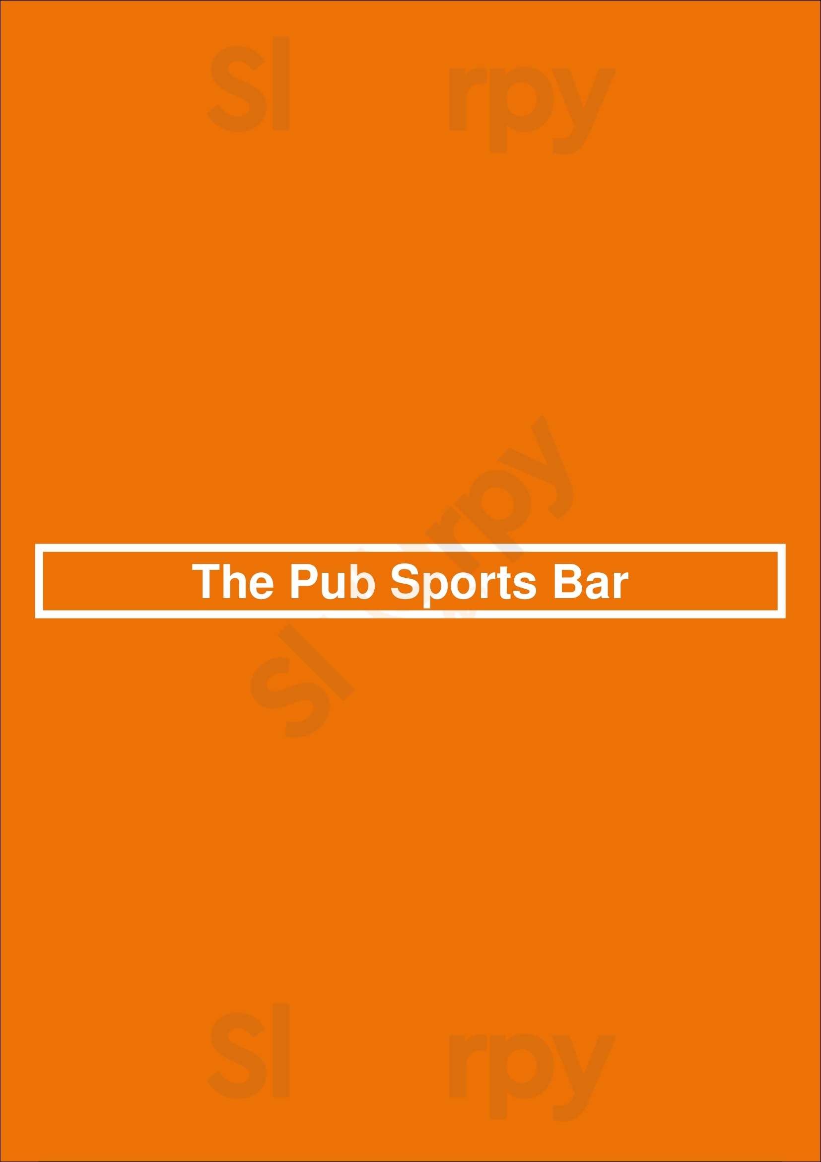 The Pub Sports Bar D'Iberville Menu - 1