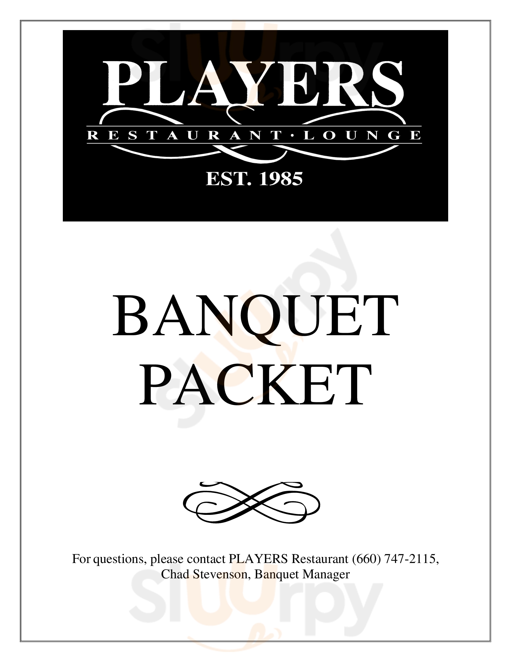 Players Restaurant Warrensburg Menu - 1