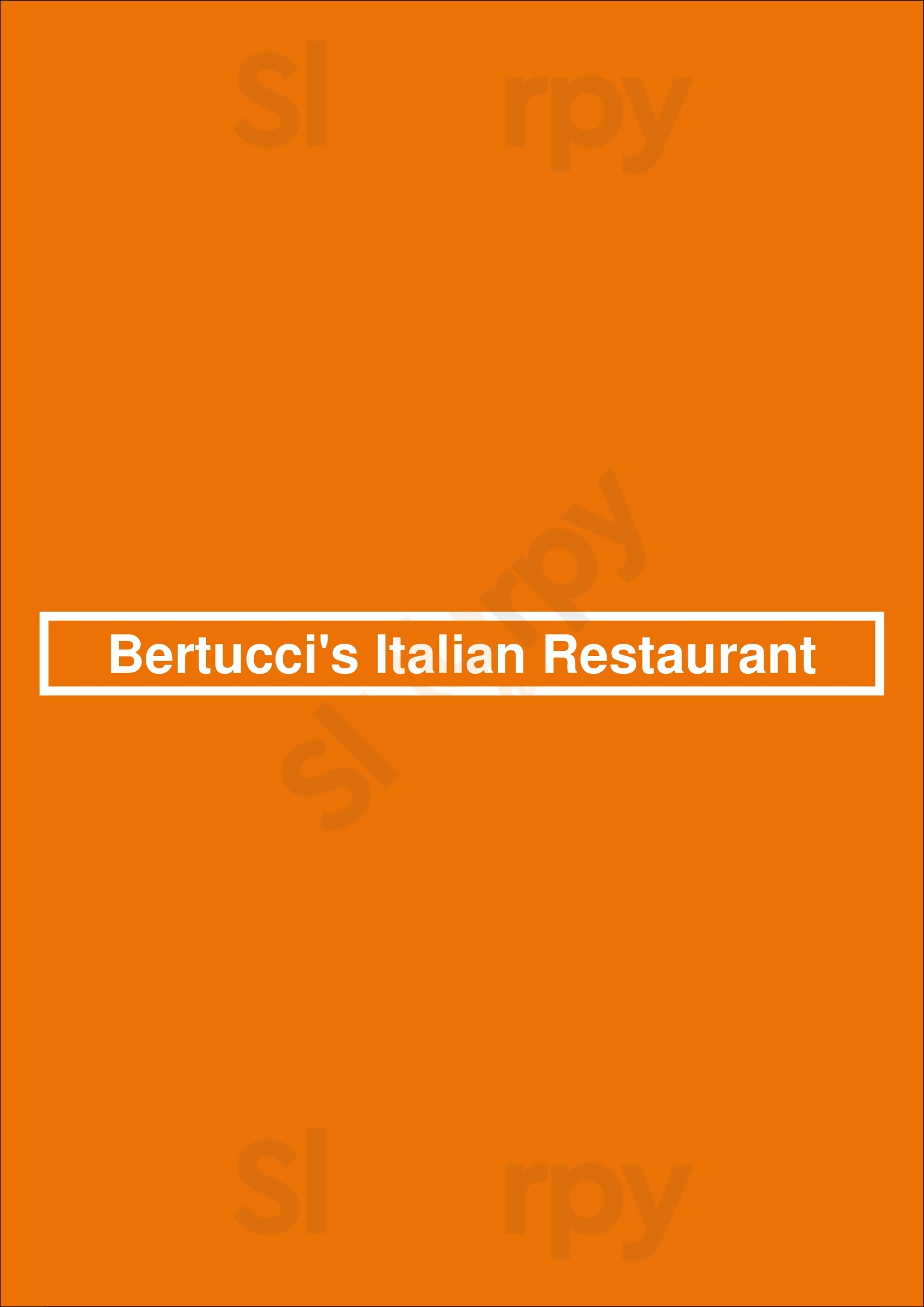 Bertucci's Italian Restaurant Lexington Menu - 1