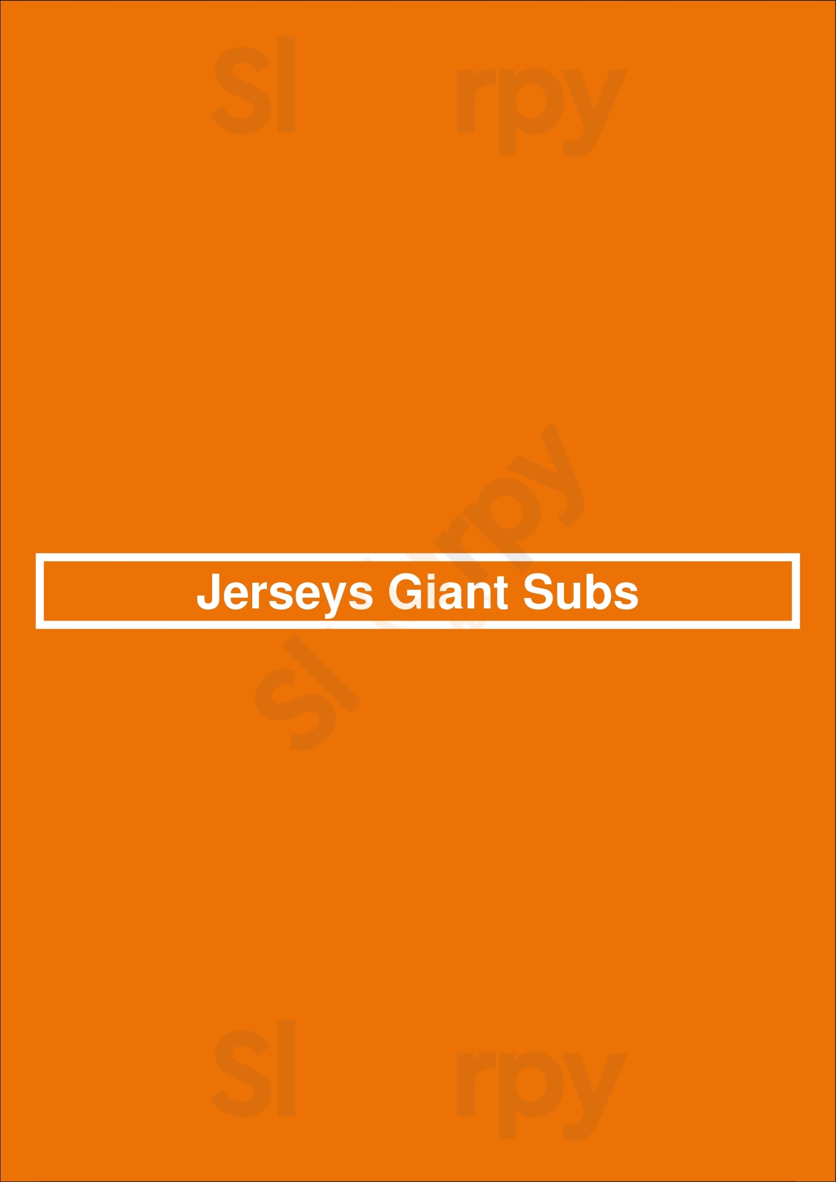 Jerseys Giant Subs Lancaster Menu - 1