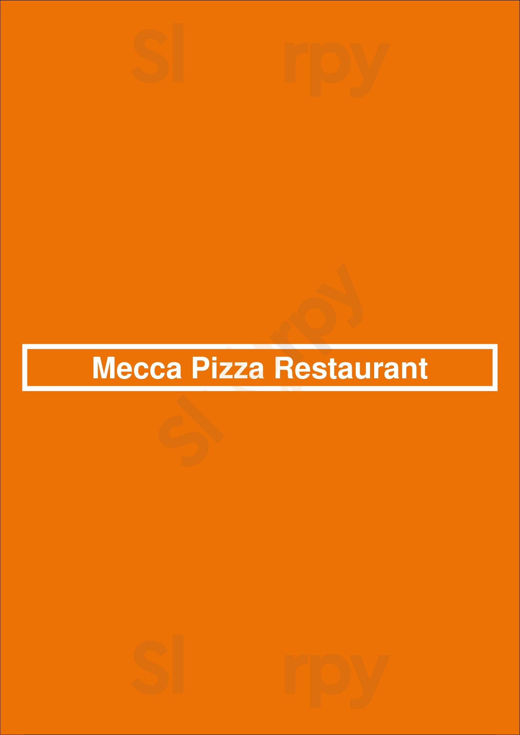 Mecca Pizza Restaurant East Orange Menu - 1